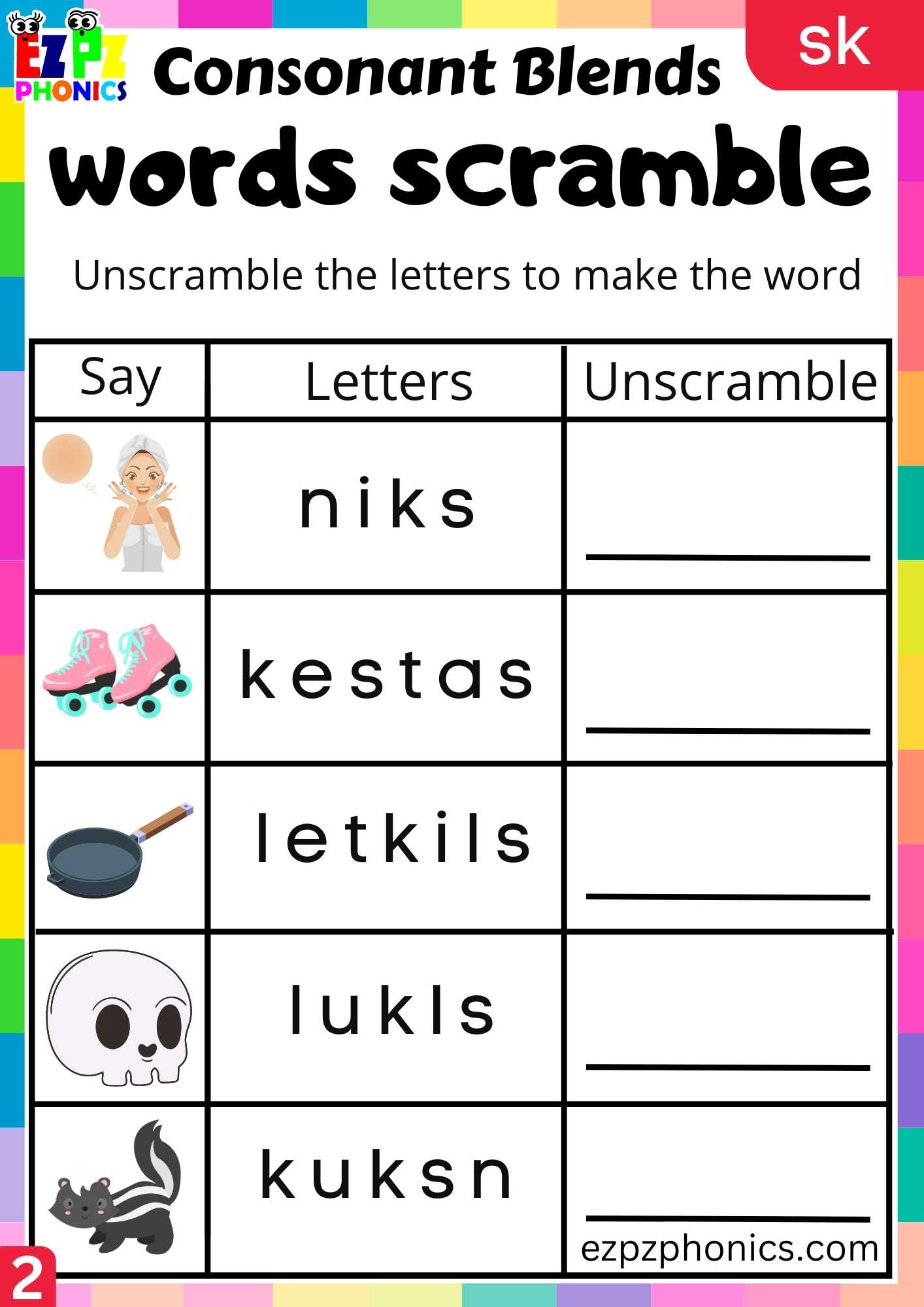 group2-sk-words-words-scramble-phonics-consonant-blends-worksheet